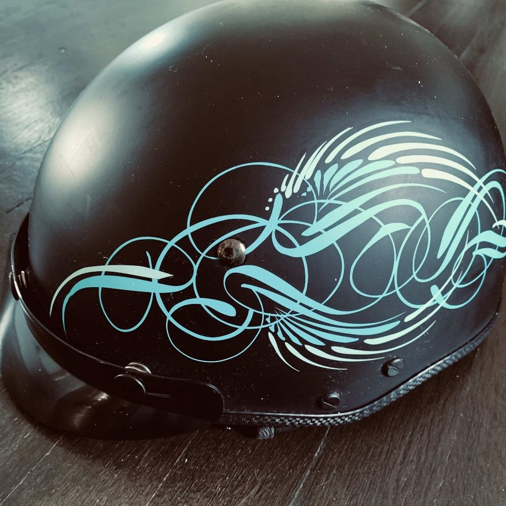 NEW Vega Half Helmet XTV with Scroll Graphic M